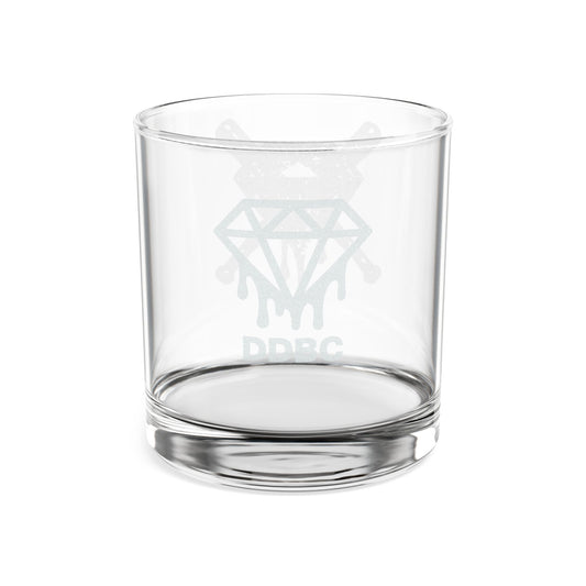 Engraved Diamond & Crossed Knives Whiskey Glass — 10.5 oz