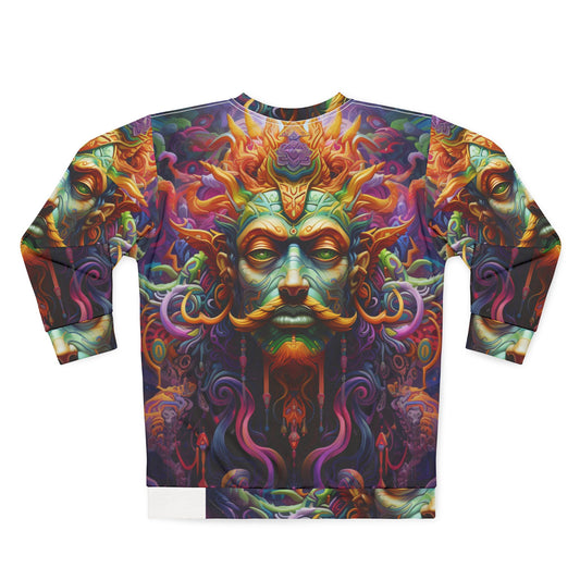 Psychedelic King All-Over Print Sweatshirt