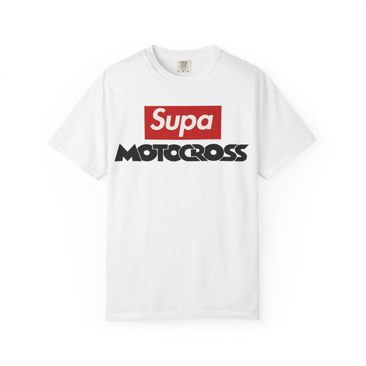 Motocross T-Shirt — "Supa" Logo & Back Graphic (Peace in a Storm)