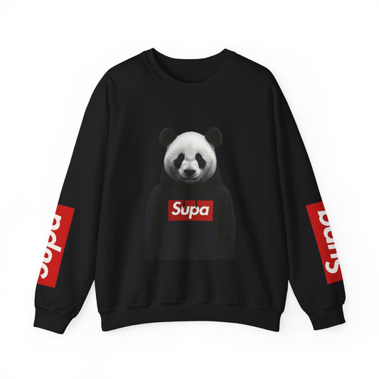 Panda 'Supa' Crewneck Sweatshirt — Streetwear Graphic Pullover