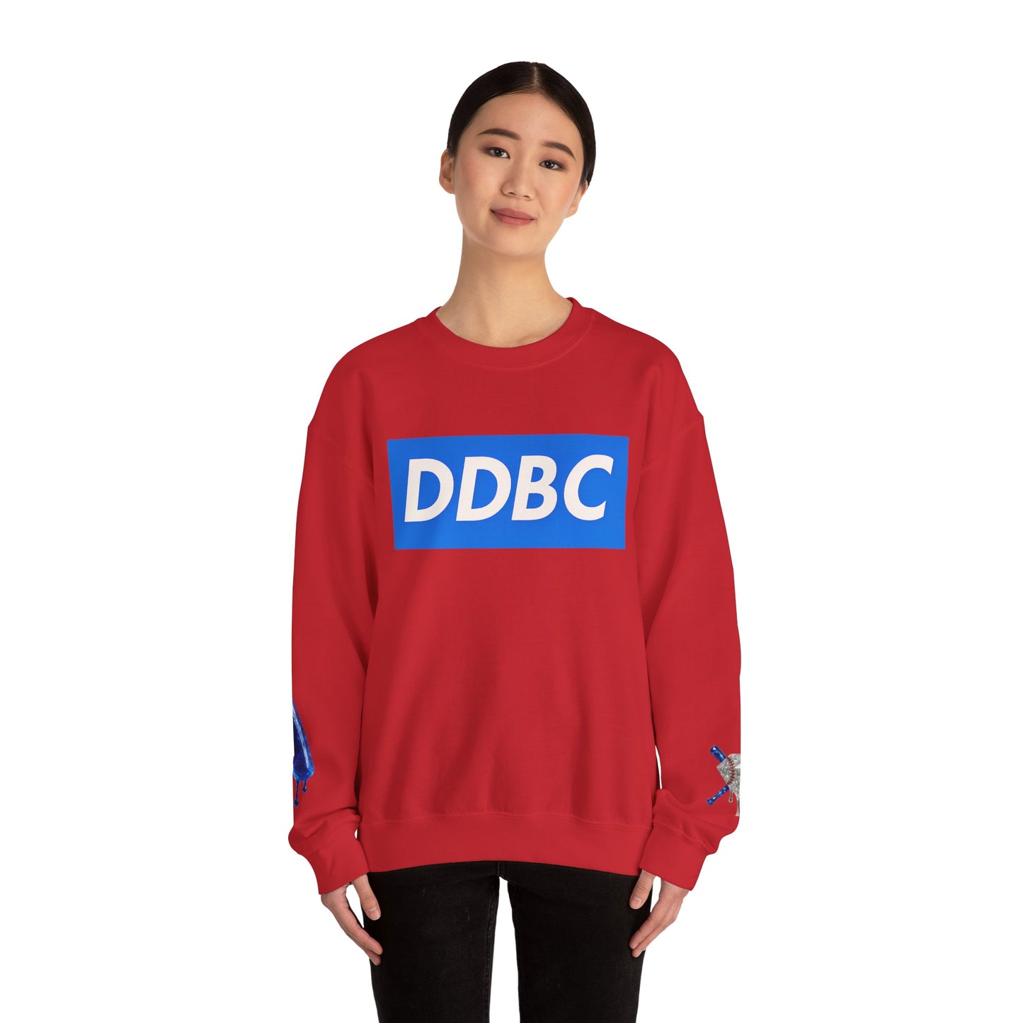 Crewneck Sweatshirt — DDBC Blue Logo Diamond Crewneck