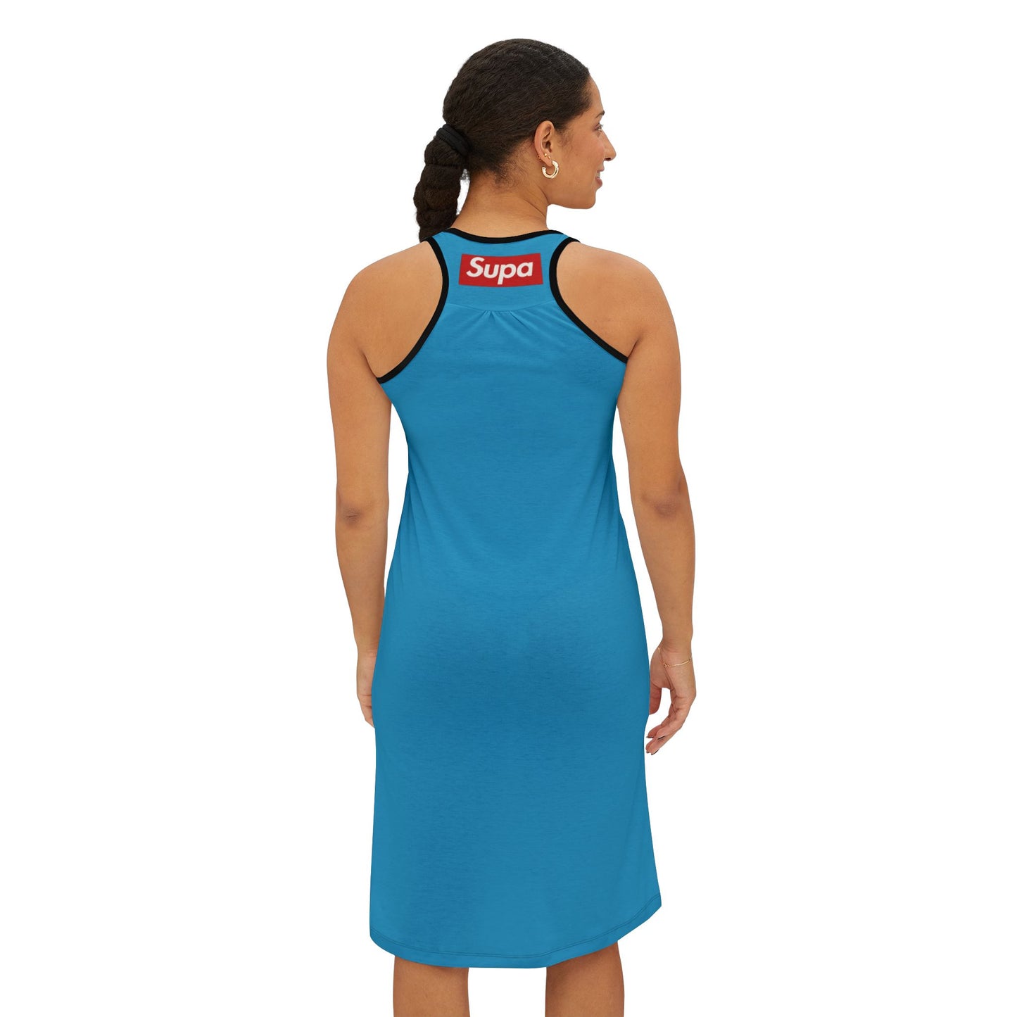 Racerback Dress — Bright Blue Minimalist Everyday Sundress