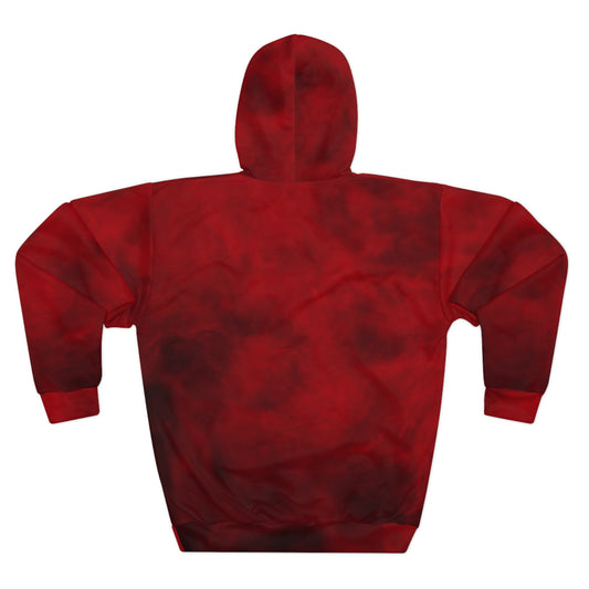 Supa Red Tie-Dye Hoodie – Bold Graphic Pullover