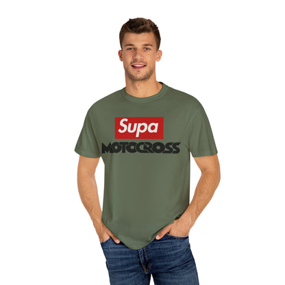 Motocross T-Shirt — "Supa" Logo & Back Graphic (Peace in a Storm)