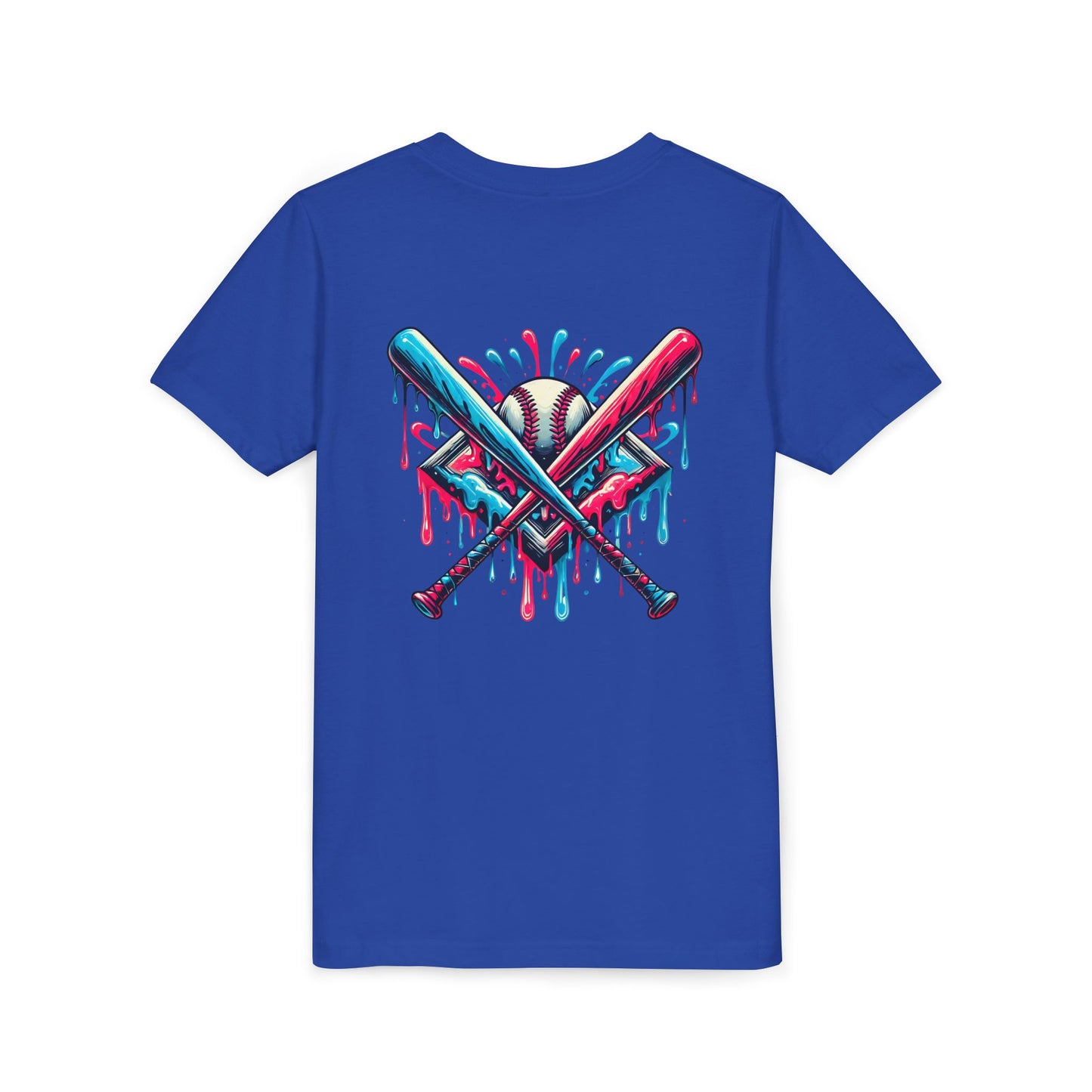 Sporty Youth Graphic Tee with Colorful Baseball Design