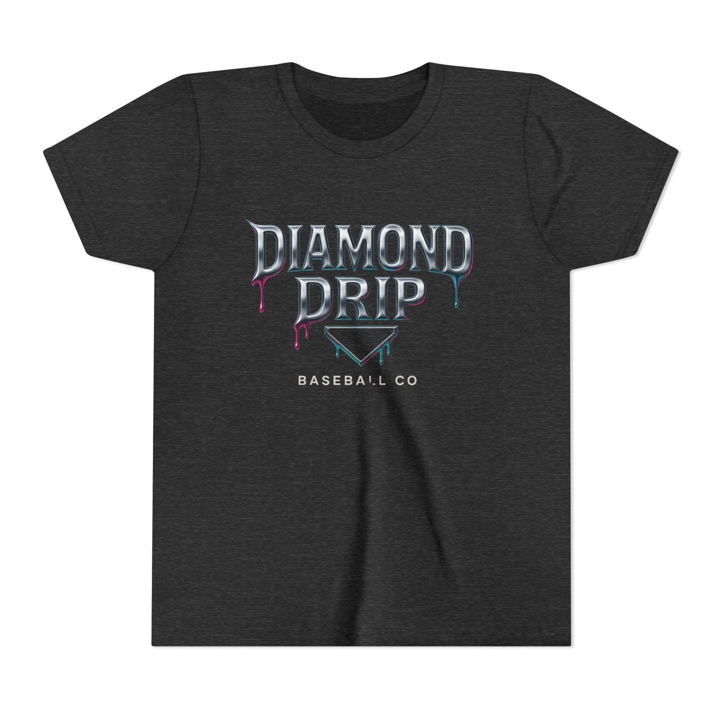 Youth Diamond Drip Short Sleeve Tee - Trendy Style for Young Fashionistas