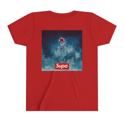 Supa Youth Short Sleeve Tee - Cool Skeleton Design