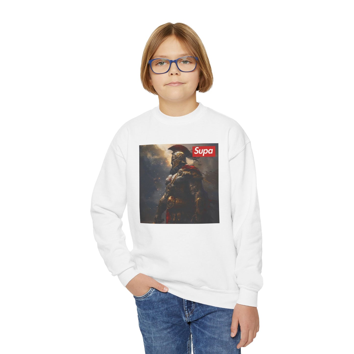 Youth Baseball Crewneck Sweatshirt - Meltin' Mitts Since Day One