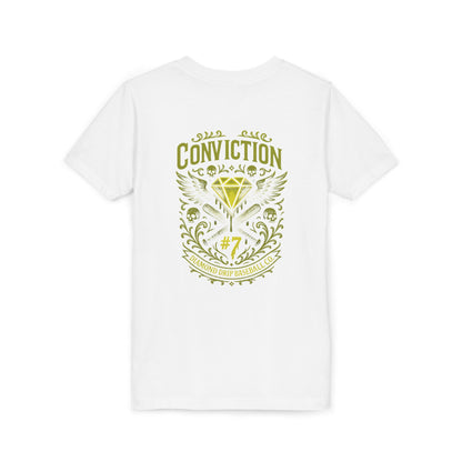 Conviction Youth Short Sleeve Tee - Inspirational Graphic T-Shirt for Kids
