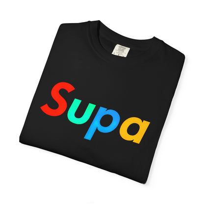 Supa Graphic T-Shirt — 'Stand Out in the Shadows' Colorful Logo Tee