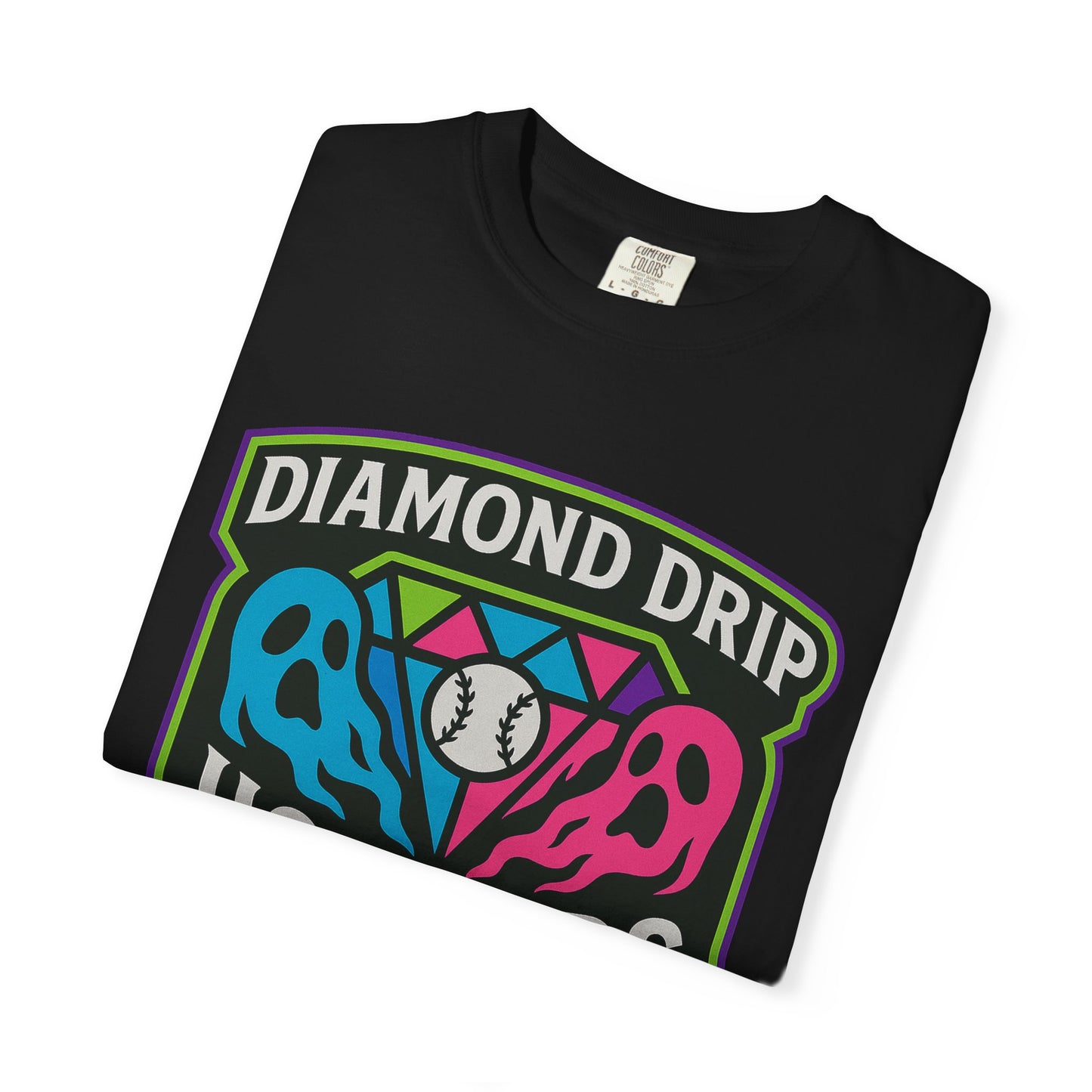 Diamond Drip Horrors Baseball T-Shirt — Fang Fielder Graphic Tee