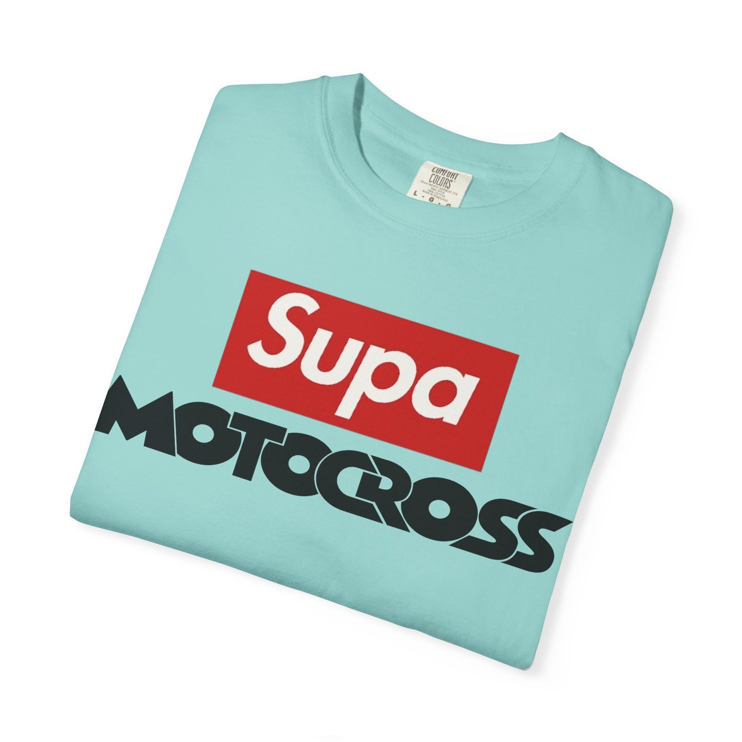 Motocross T-Shirt — "Supa" Logo & Back Graphic (Peace in a Storm)