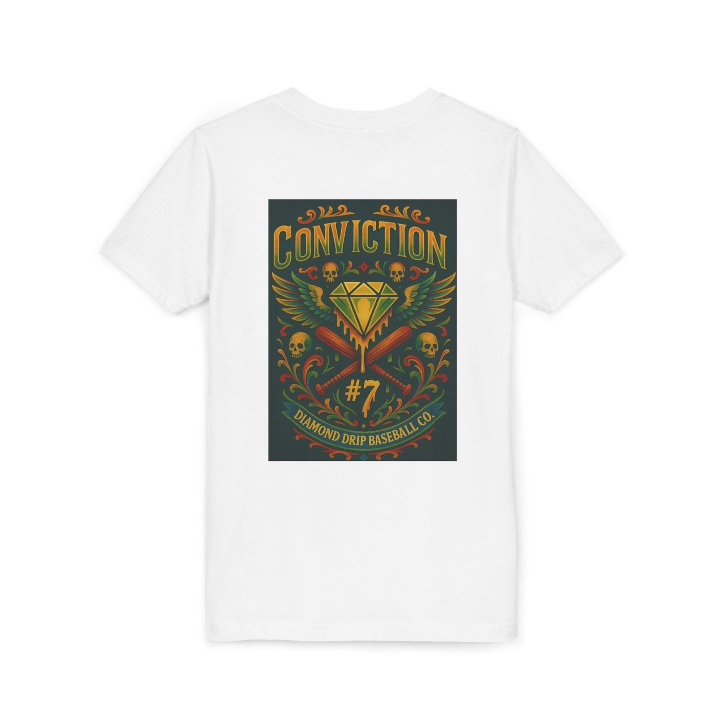 Youth Short Sleeve Tee - Diamond Drip Conviction Design