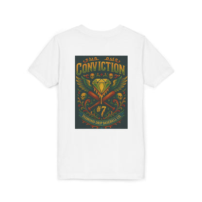 Youth Short Sleeve Tee - Diamond Drip Conviction Design