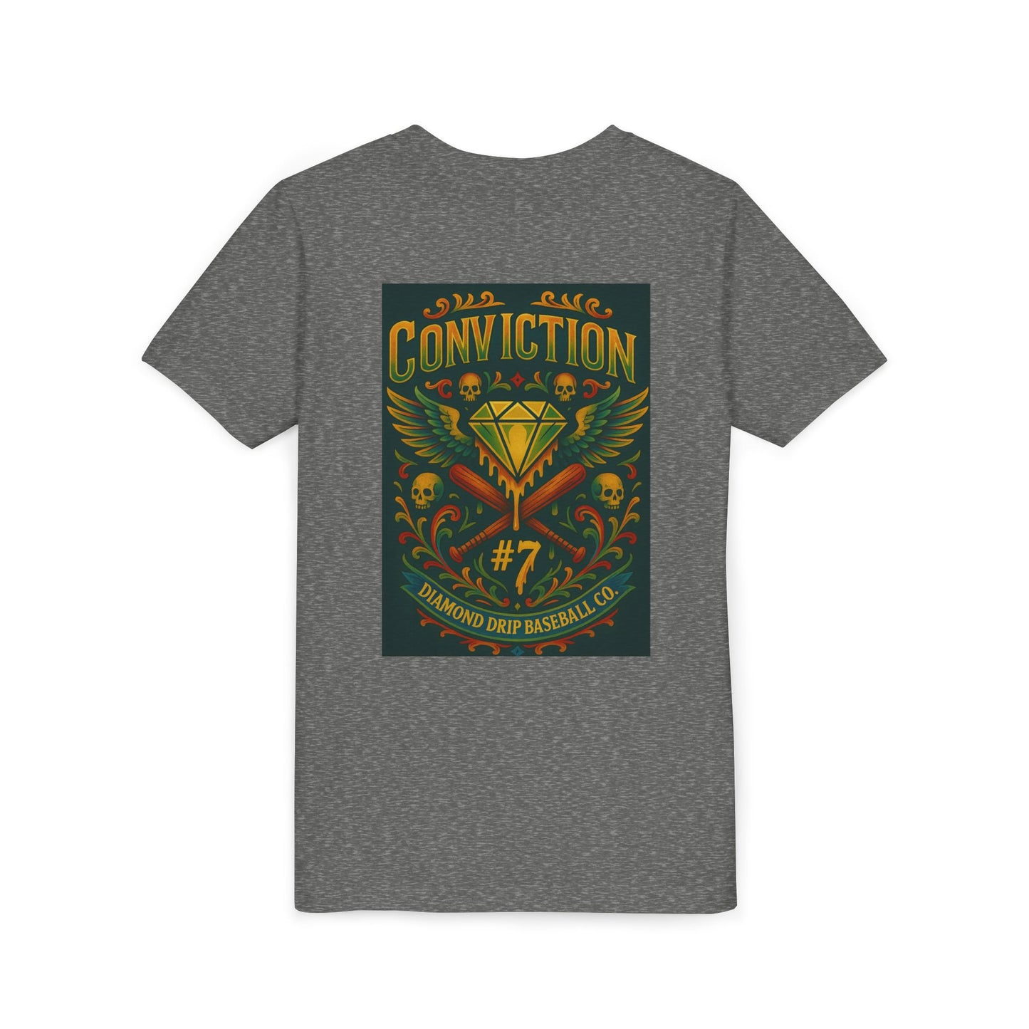 Youth Short Sleeve Tee - Diamond Drip Conviction Design