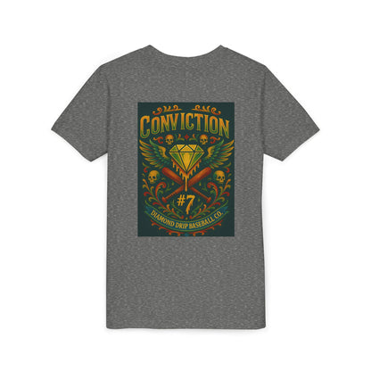 Youth Short Sleeve Tee - Diamond Drip Conviction Design
