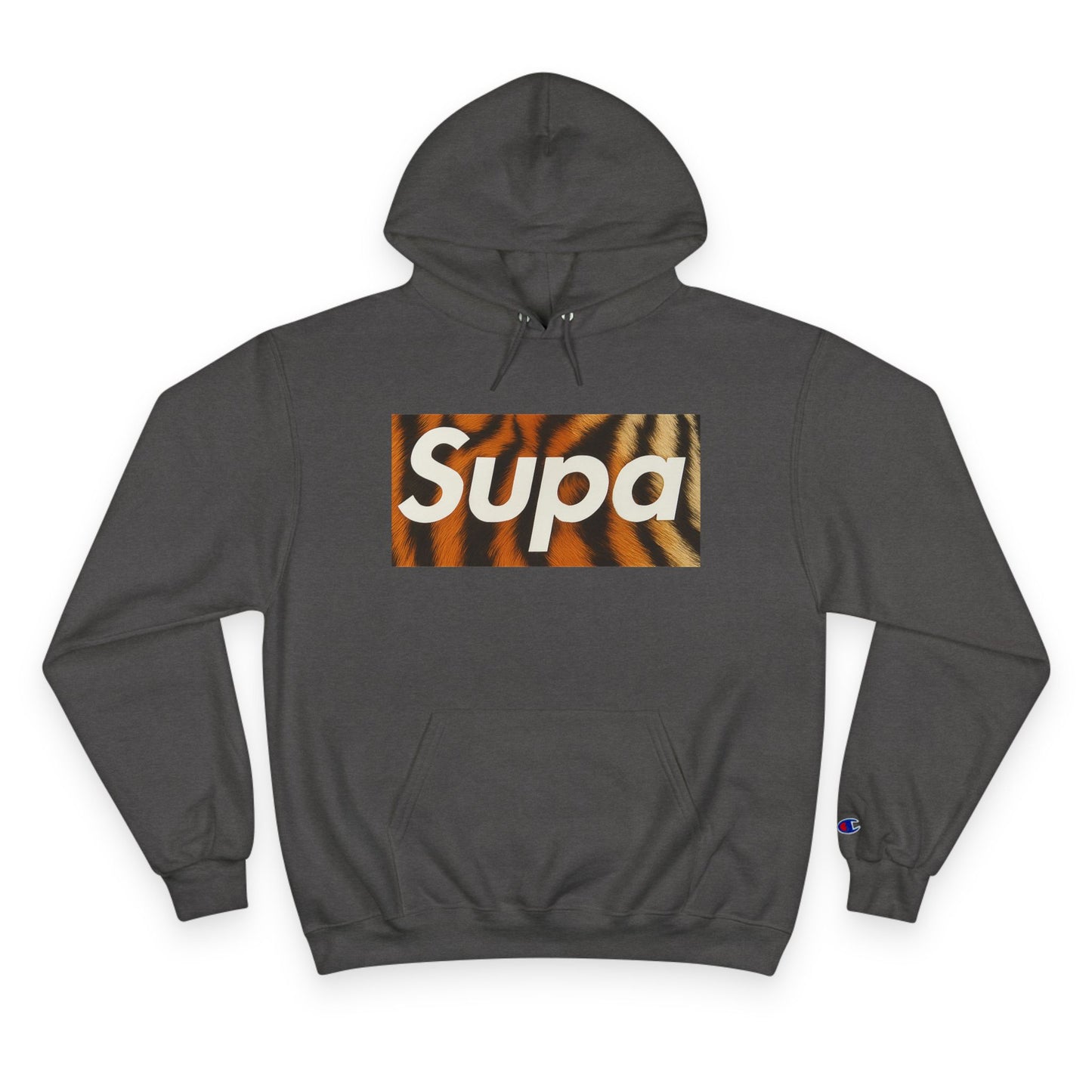 Supa Champion Hoodie - Stylish Tiger Graphic Sweatshirt