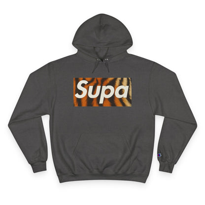 Supa Champion Hoodie - Stylish Tiger Graphic Sweatshirt