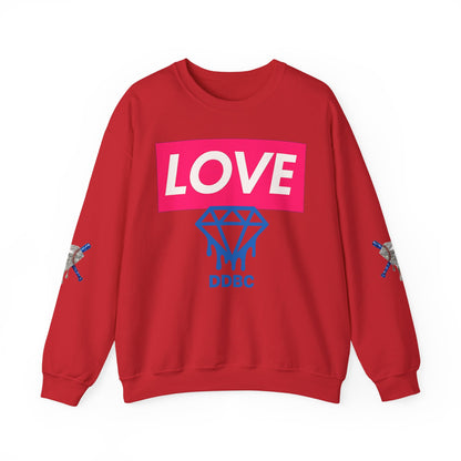 LOVE Diamond Crewneck Sweatshirt — DDBC Logo Graphic Crew