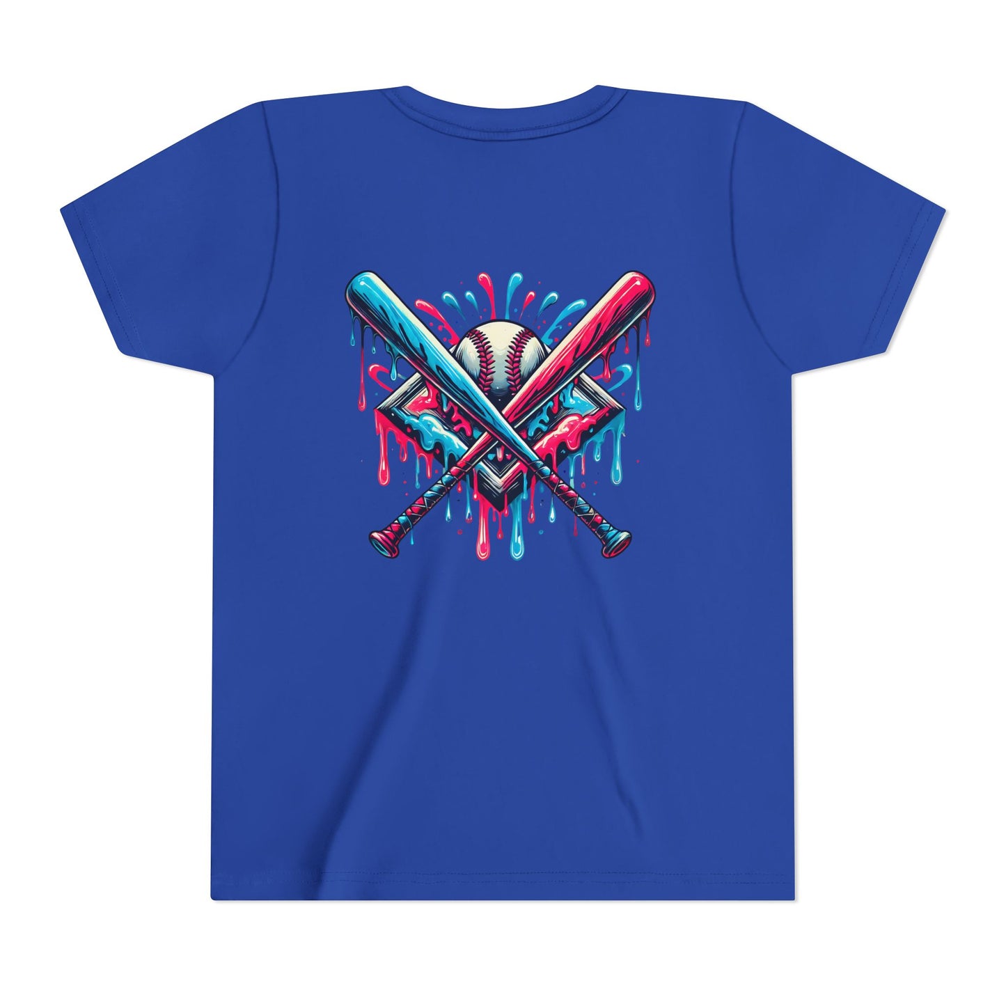 Sporty Youth Graphic Tee with Colorful Baseball Design