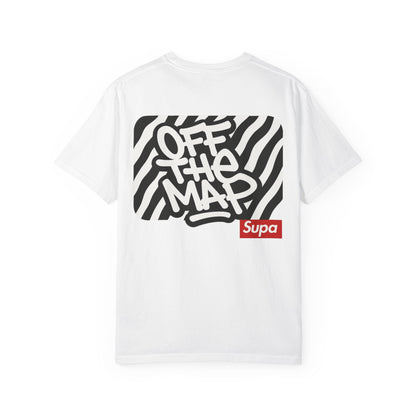 Panda Hoodie Graphic T‑Shirt — 'Supa' Front & 'Off The Map' Zebra Back