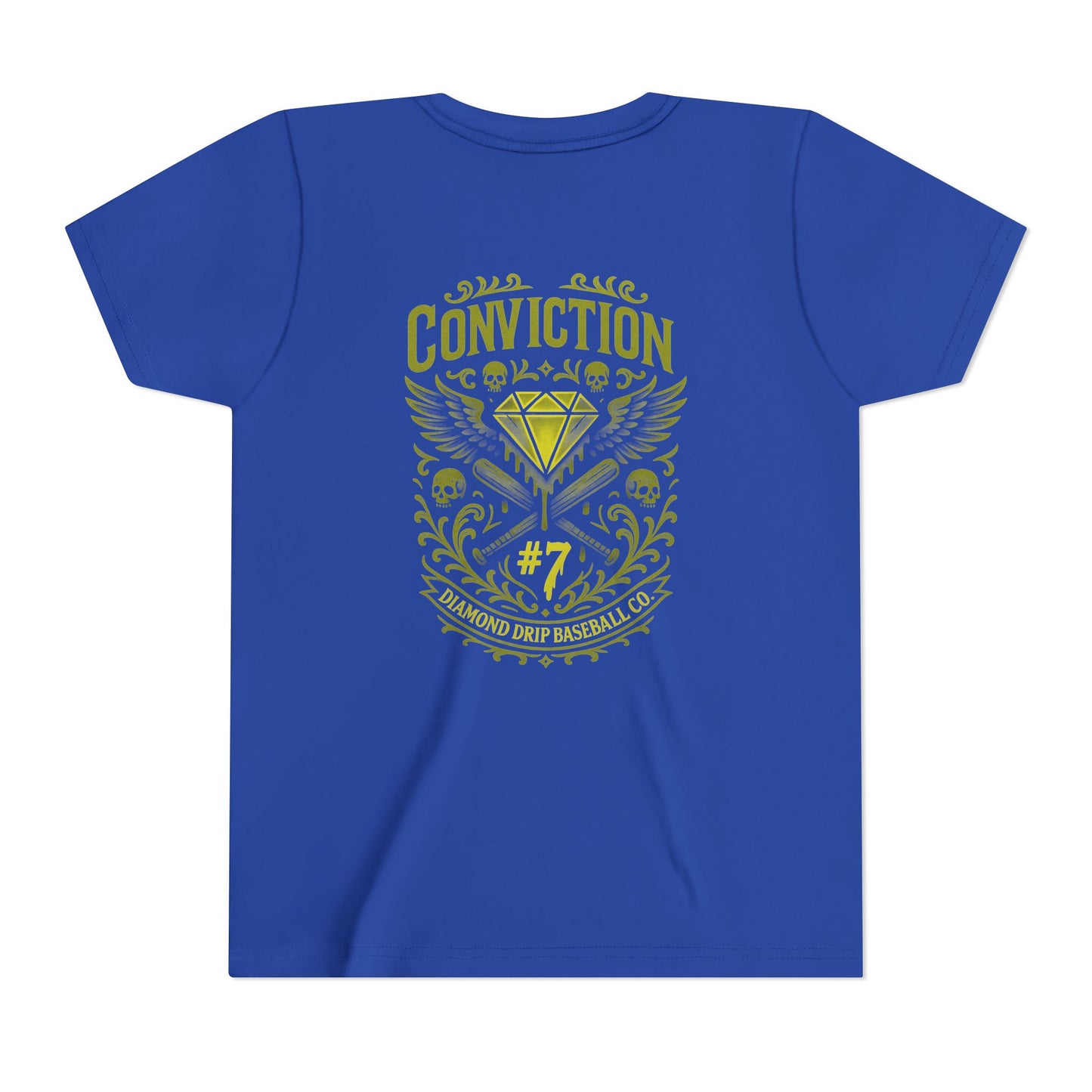 Conviction Youth Short Sleeve Tee - Inspirational Graphic T-Shirt for Kids