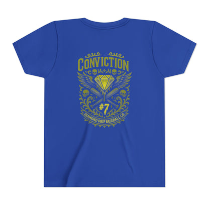Conviction Youth Short Sleeve Tee - Inspirational Graphic T-Shirt for Kids