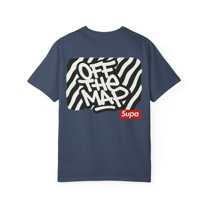 Panda Hoodie Graphic T‑Shirt — 'Supa' Front & 'Off The Map' Zebra Back