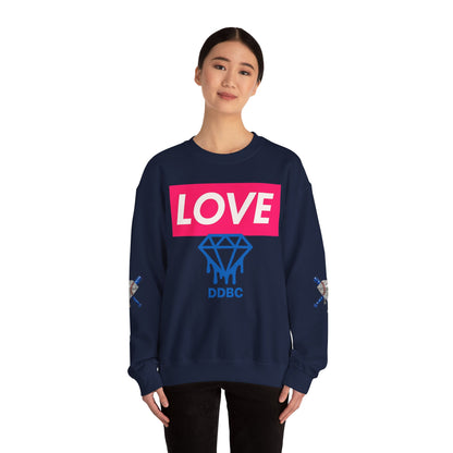 LOVE Diamond Crewneck Sweatshirt — DDBC Logo Graphic Crew