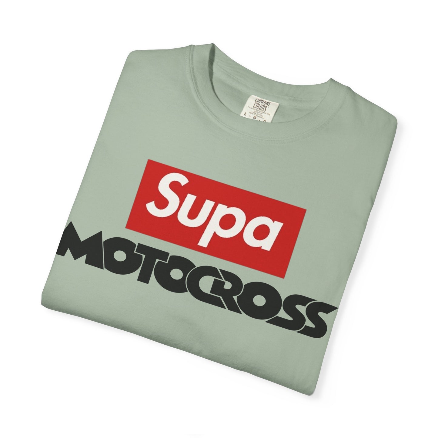 Motocross T-Shirt — "Supa" Logo & Back Graphic (Peace in a Storm)