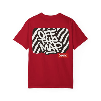 Panda Hoodie Graphic T‑Shirt — 'Supa' Front & 'Off The Map' Zebra Back