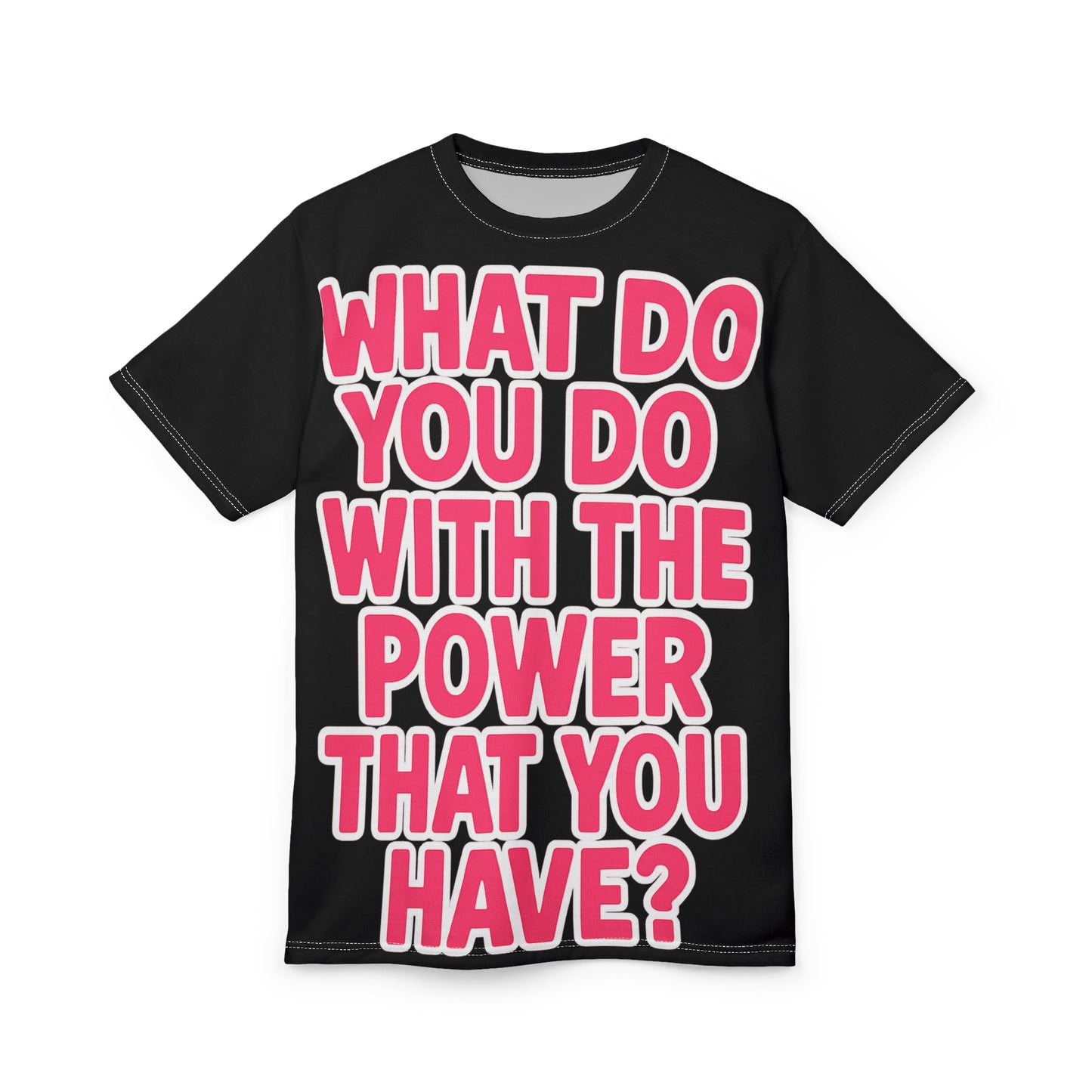 Motivational Graphic Tee — "What Do You The Power That You Have?"