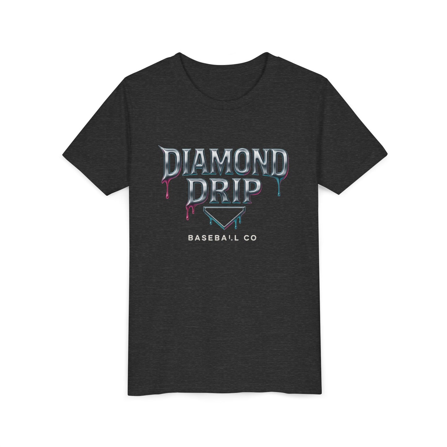 Youth Diamond Drip Short Sleeve Tee - Trendy Style for Young Fashionistas