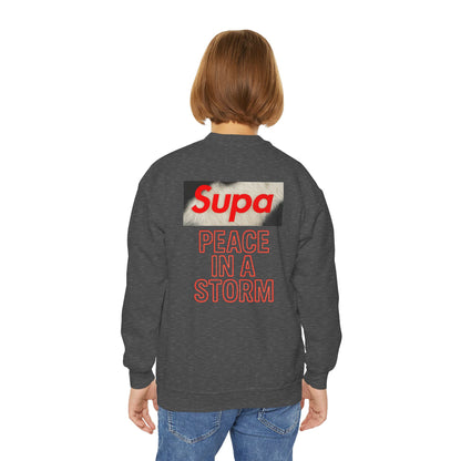 Youth Panda 'Supa' Crewneck Sweatshirt — Peace In A Storm Graphic