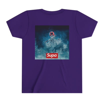 Supa Youth Short Sleeve Tee - Cool Skeleton Design