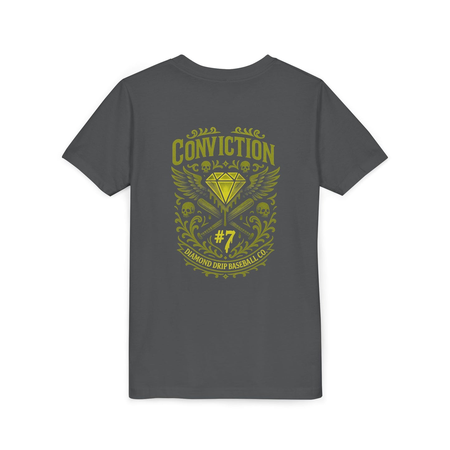 Conviction Youth Short Sleeve Tee - Inspirational Graphic T-Shirt for Kids