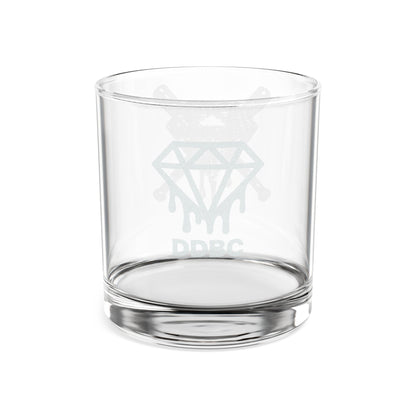 Engraved Diamond & Crossed Knives Whiskey Glass — 10.5 oz