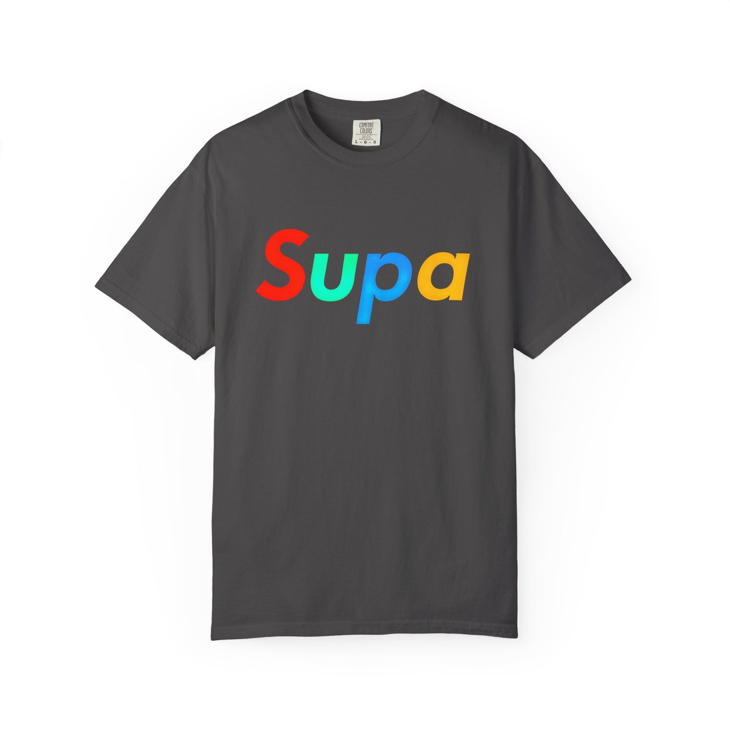 Supa Graphic T-Shirt — 'Stand Out in the Shadows' Colorful Logo Tee