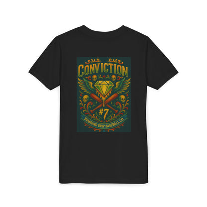 Youth Short Sleeve Tee - Diamond Drip Conviction Design