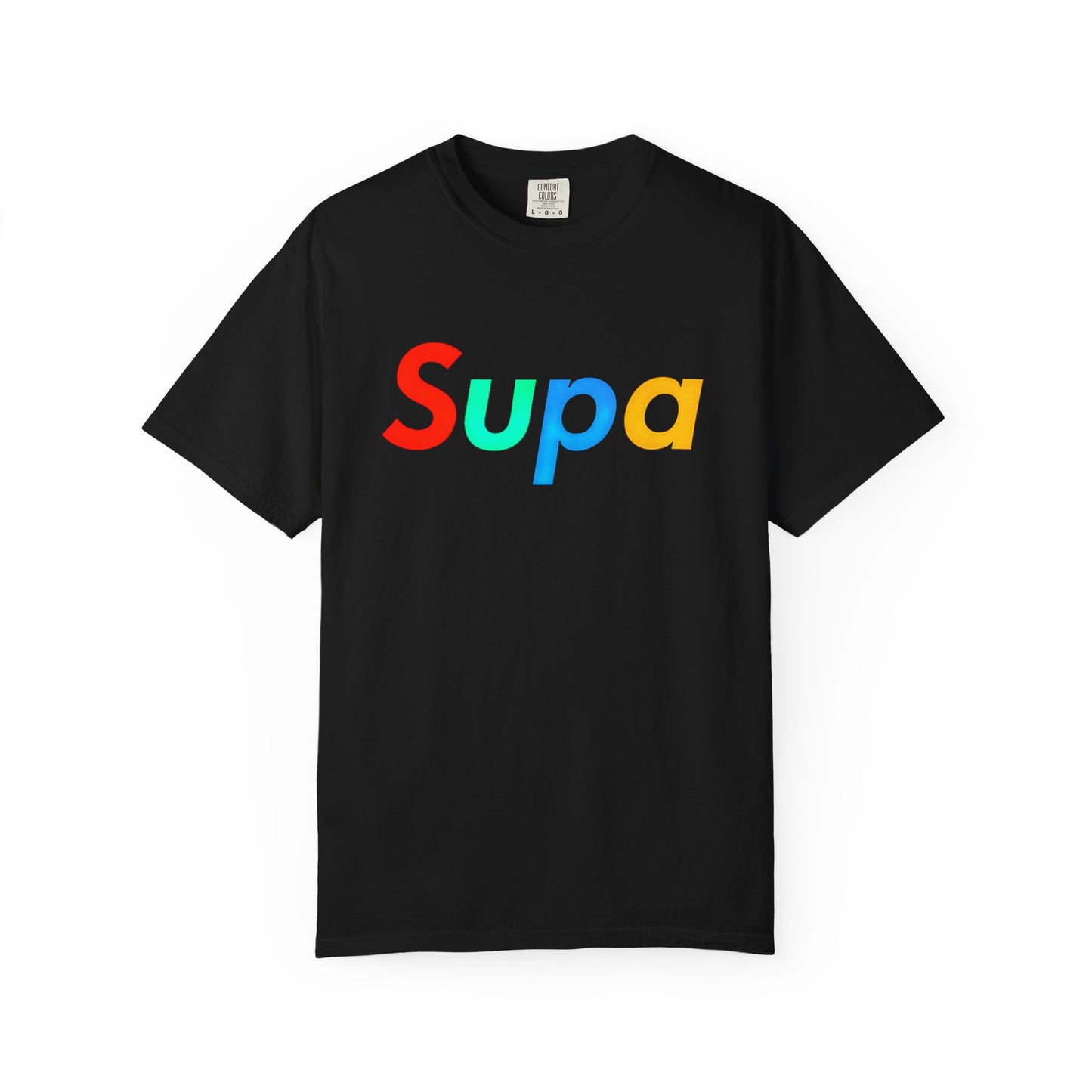 Supa Graphic T-Shirt — 'Stand Out in the Shadows' Colorful Logo Tee
