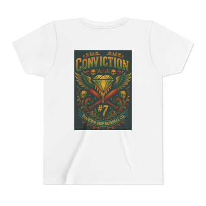 Youth Short Sleeve Tee - Diamond Drip Conviction Design