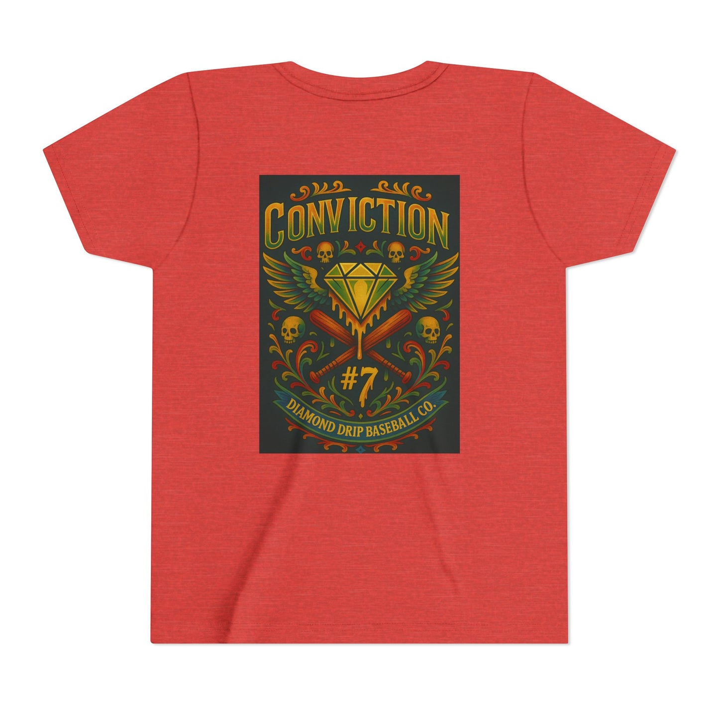 Youth Short Sleeve Tee - Diamond Drip Conviction Design