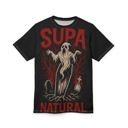 Ghost Rising Tee — "Supa Natural" Horror Graphic T-Shirt