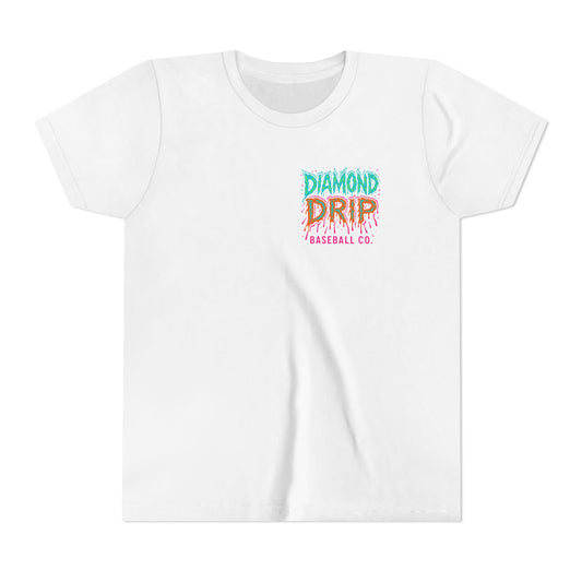 Youth Short Sleeve Tee - Diamond Drip Baseball & Melting Mitts Since Day One