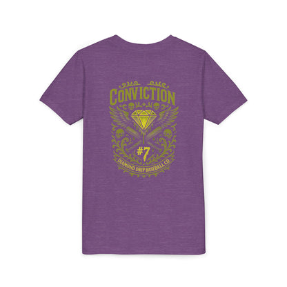 Conviction Youth Short Sleeve Tee - Inspirational Graphic T-Shirt for Kids