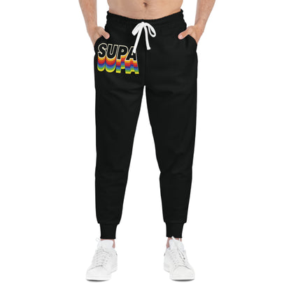 Supra Rainbow Athletic Joggers — Retro Wave Sweatpants