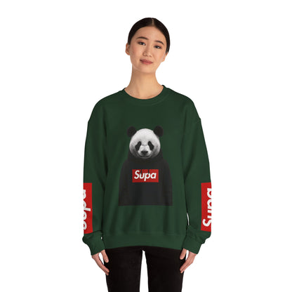 Panda 'Supa' Crewneck Sweatshirt — Streetwear Graphic Pullover