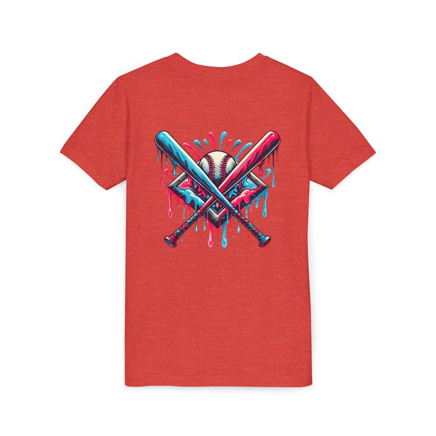 Sporty Youth Graphic Tee with Colorful Baseball Design