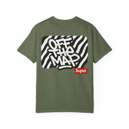Panda Hoodie Graphic T‑Shirt — 'Supa' Front & 'Off The Map' Zebra Back