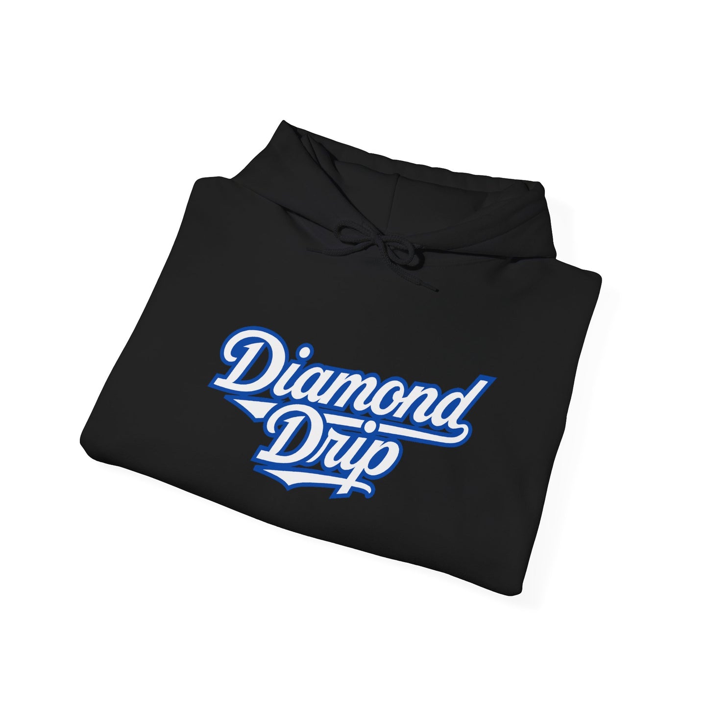 Diamond Drip Hoodie — Blue Dripping Diamond Graphic Sweatshirt